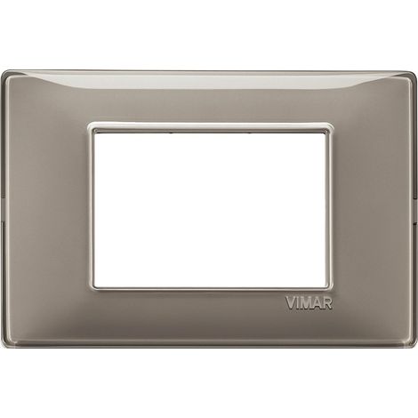 14653.40 Plaque 3 Modules Réflexe Cendre Plate