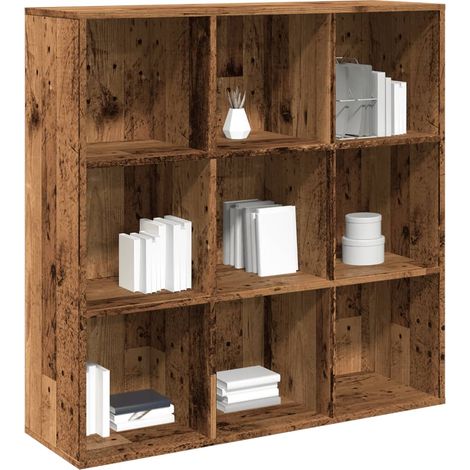 Estantería madera envejecida 98x29x97,5 cm