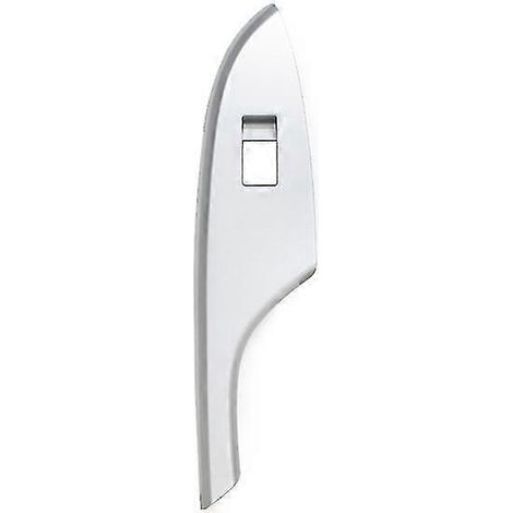 Pour Toyota Corolla (2007-2013) avec conduite à gauche : cache du panneau de commande de lève-vitre électrique arrière droit argenté. (1/5)
