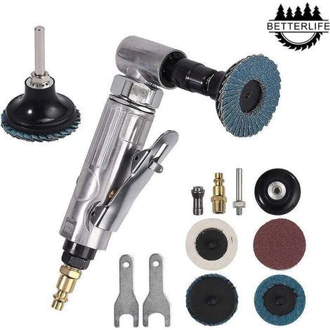 Meuleuse pneumatique 1/4 BSP 6,2 bars – Pression 90 psi – Vitesse 20 000 tr/min – Pour meulage précis et polissage en espaces confinés (1/5)