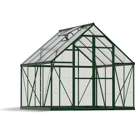 Greenhouse Balance 8 x 8 - Polycarbonate - L247 x W244 x H229 cm - Green