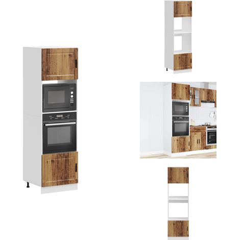 Armoires de four 2 pcs Porto vieux bois bois d'ingénierie - Armoire De Four - Armoires De Four - Unité De Four - Unité De Four De Cuisine (1/5)