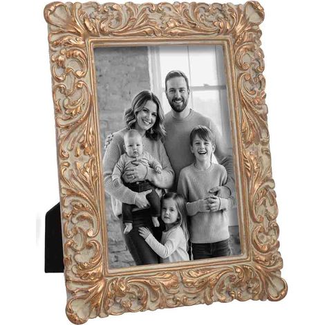 Porta fotos 10X15 dorado 15,7x1,8x20,3h cm