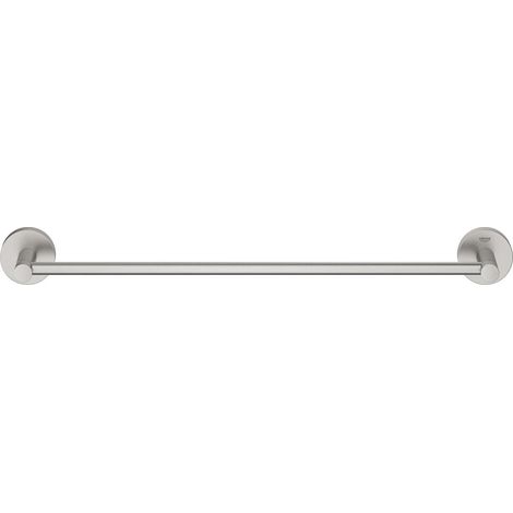 Porta asciugamani GROHE Start QuickFix (metallo, fissaggio nascosto, viti e tasselli inclusi, facilissimo da montare con GROHE QuickGlue), misura 504 mm, aspetto acciaio inossidabile, 41197DC0 (1/2)