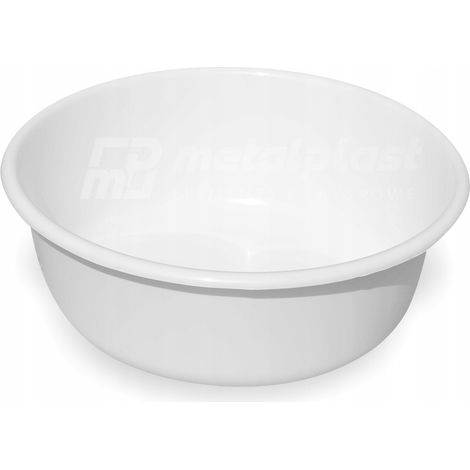Runde Plastikschüssel 6 l WEISS