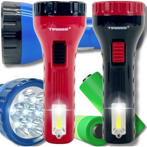 Linterna recargable de 7 LED, lámpara portátil clásica, colores sólidos (1/5)