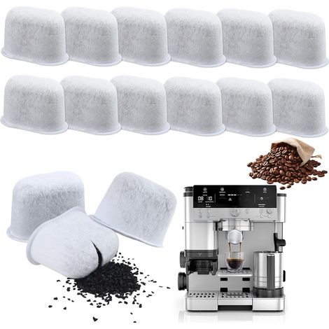 12 Cartouches de Filtre à Eau pour Luxe Cafe, Charbon Actif Filtre pour filtre de machine à café, Cartouches de Rechange, Modèles Compatibles ES501EU, ES601EU, ES651EU, ES655COEU ES701EU (1/5)