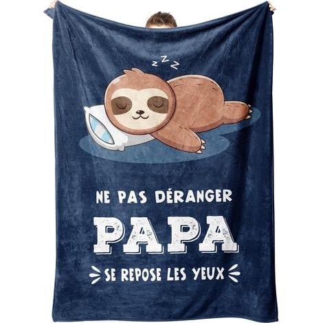 Manta polar para papá – Regalo para el Día del Padre/Navidad/cumpleaños – Suave y cómoda (1/4)