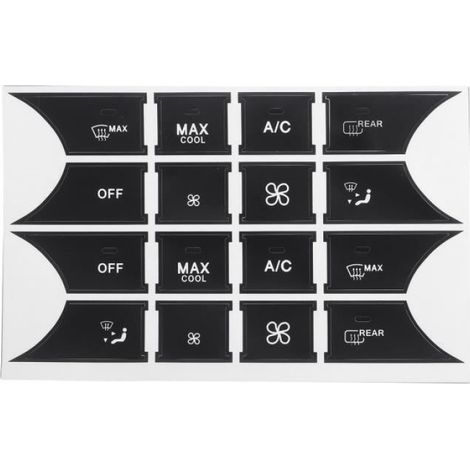 Voiture Autocollants Bouton De Réparation Directeur AC Serrure De Porte Fenêtre Stickers Pour Mercedes Benz 2007-2014 (1/3)