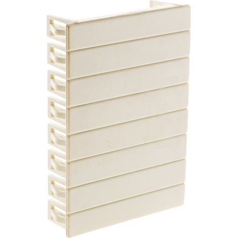 Obturateurs 8 modules pour coffret - Blanc - Zenitech (1/4)