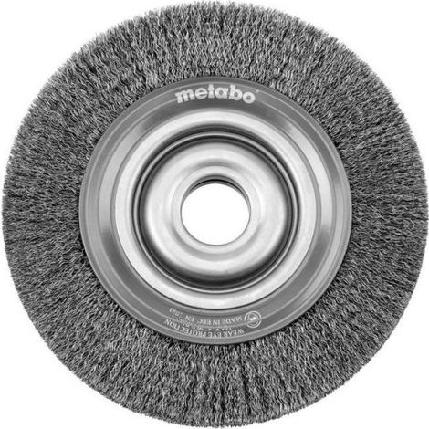METABO Stahldrahtrundbürste 200x30x32/ 0,3 mm für Doppelschleifer, EU-Variante (629072000)