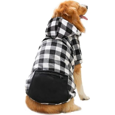 Gemütlicher Hundewintermantel, winddichte Hundejacke im britischen Karostil, kaltes Wetter (1/5)
