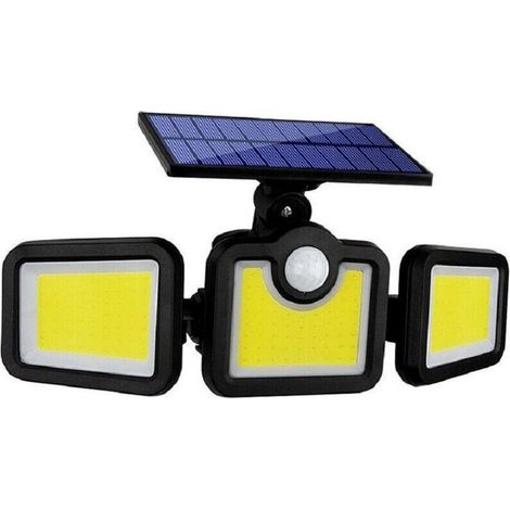 Lampe Solaire à Led Avec Détecteur De Mouvement Et Panneau De Projecteurs 100 Led Cob Fl-1725b