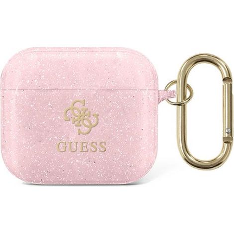 Guess GUA3UCG4GP AirPods 3 cover rosa/rosa glitter Collection