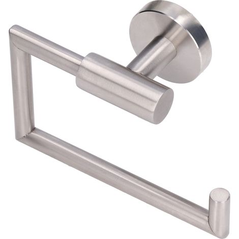 Porte Papier Toilette en Acier Inoxydable Moderne Design Simple Antirouille Facile à Nettoyer Fixation Murale Support (1/5)