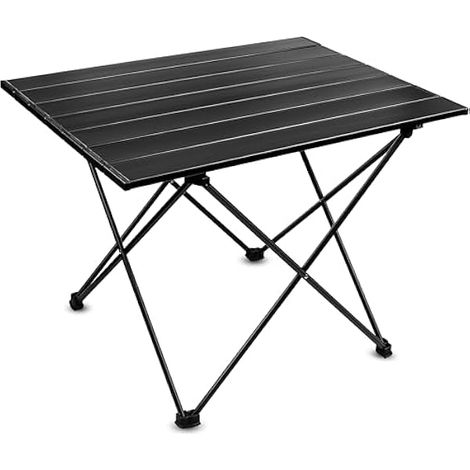 Table De Camping Pliable - Aluminium Léger - Pour Randonnée Camping Extérieur Barbecue Plage - Dimensions 60x40x45cm - 1 Pièce (1/3)