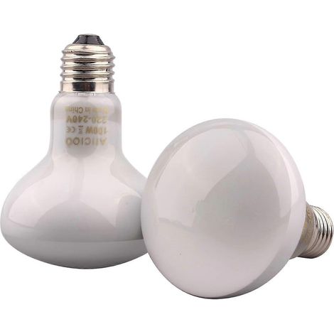 Ampoule infrarouge - Lampe chauffante rouge pour reptiles et amphibiens, 100 W, blancheCJY (1/5)