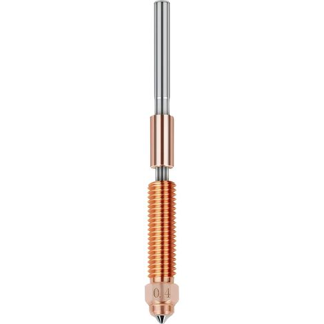 Ugello K1C da 0,4 mm per Creality Ender 3v3/Plus K1C/Max, ugello a cambio rapido con Heatbreak in lega di titanio 240℃, ugelli in acciaio ad alta durezza per stampante 3D, stampa ad alto flusso