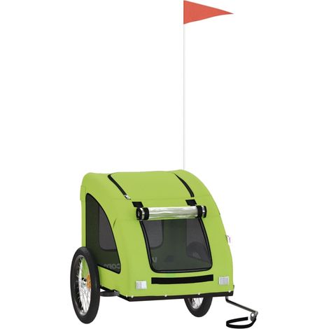 Remorque de vélo pour animaux de compagnie vert