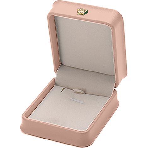 Boîte À Bijoux - 7,5 x 8,5 x 4 cm - Cuir Pu - Pour Collier Bracelet Bague - Idéale Pour Cadeau - 1 Pièce (1/5)