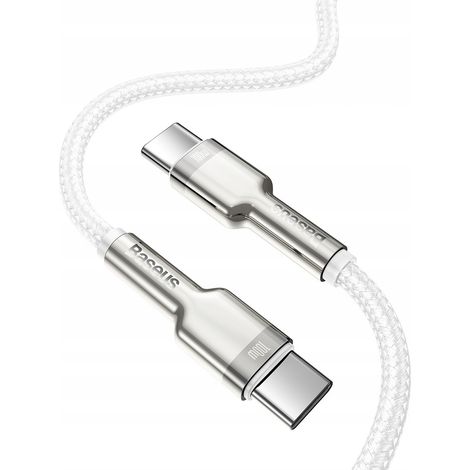 Baseus Cafule Metal PD USB-C - USB-C Kabel 1,0 m weiß 100W 1 Stück. (1/5)