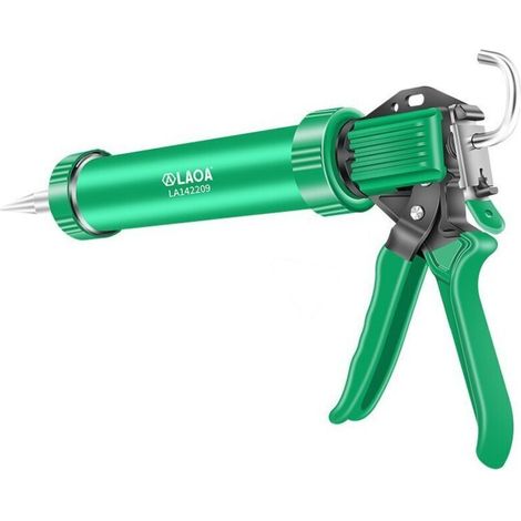 ALLIANDIS– Pistolet à mastic, pistolet manuel pour fenêtres ou portes, outils de ménagers, Pistolet à colle pressée, Sans batterie, ni chargeur, 300ml, 360mm (1/4)
