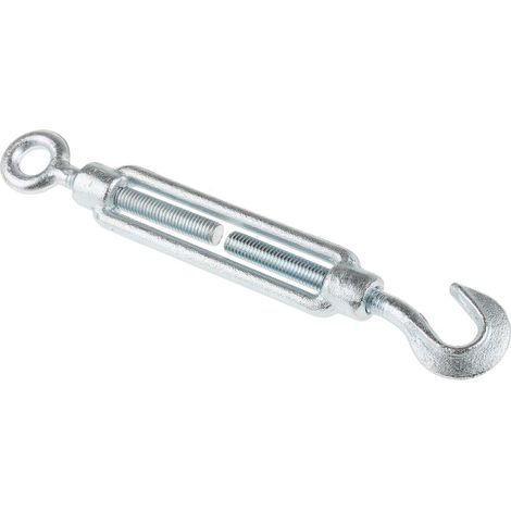 Rs Pro – Ridoir en acier électro galvanisé M8 – Crochet et œil 10mm – 126g pour applications industrielles – Accessoire durable