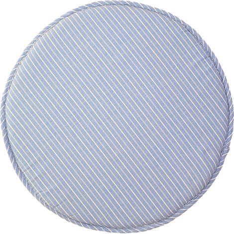 Coussin Ronde Chaise - Rembourrage En Mousse À Mémoire - Attaches Et Dos Anti-dérapant - Pour Chaise À Dîner Chaise De Cuisine Tabouret Rond - Lot De 1