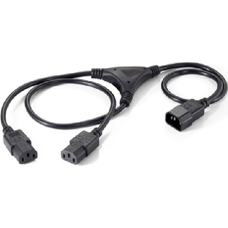 112210 cable de transmisión Negro 1,6 m C14 acoplador Acoplador C13 2 x