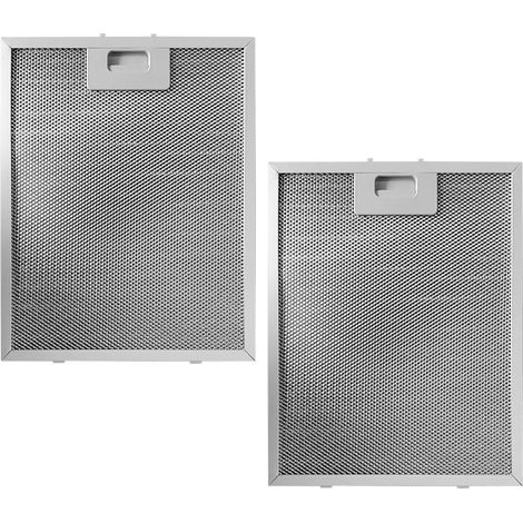 Filtre en Métal pour Hotte Aspirante - Filtre à Graisse en Métal - 230 x 260 mm Pour Hotte de Cuisine/Ventilation de Ventilateur D'extraction (Pack de 2) (1/5)