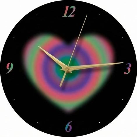 Round Wall Clock, Decorative Pendulum Clock with Dial, 30x30cm, Display with Hands and Numbers, Dot Markers, Movement, Multicolor (1/5)