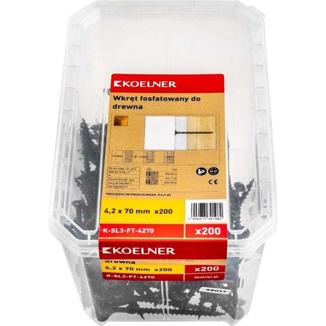 Tornillos koelner phosphated wood screw 4.2 mm 70 mm (1/3)