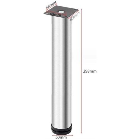 Forehill – Höhenverstellbare Möbelfüße 300 mm – Edelstahl 304 – Höhenverstellbar bis 315 mm – Verstärkte Tragfähigkeit – 4er-Set (1/4)