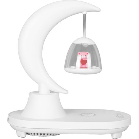 Veilleuse musicale tactile LED à chargement sans fil avec Bluetooth, lampe de chevet idéale pour chambre ou dortoir. (1/5)