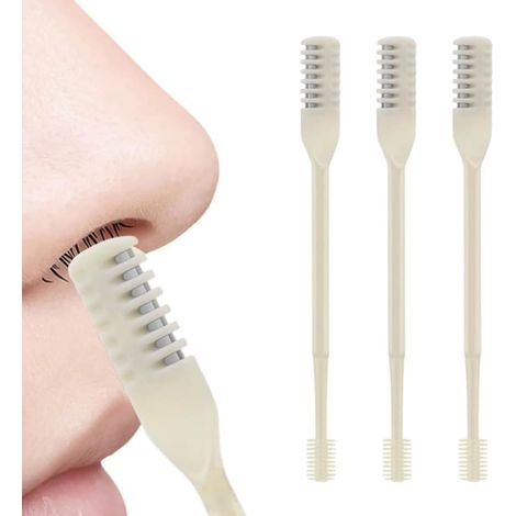 3 Pieces 2-in-1 Nose Hair Trimmer for Women and Men, 2026 Upgraded Model Portable Nose Shaver for Women Men, 360° Nose Hair Trimmer, Nose and Ear Trimmer, Discreet Nose Razor (1/5)