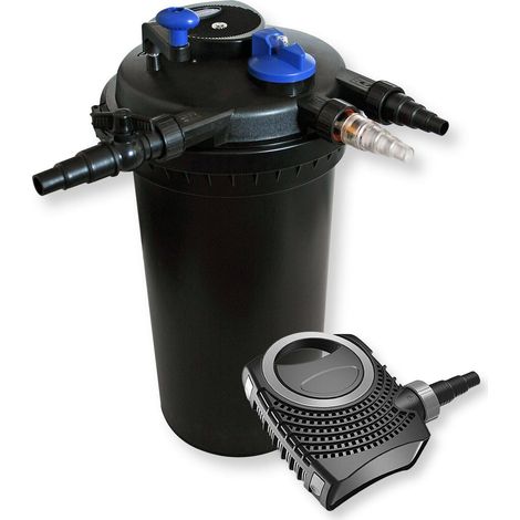 Kit de filtration bassin à pression 30000 litres stérilisateur UVC 18 watts pompe 487