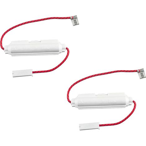 Lot de 2 fusibles Haute Tension 5 KV 0,8 A pour Fours à Micro-Ondes Porte-fusible Universel pour réparation de Micro-Ondes Accessoires de Remplacement de fusible de Four à Micro-Ondes Blanc (1/5)