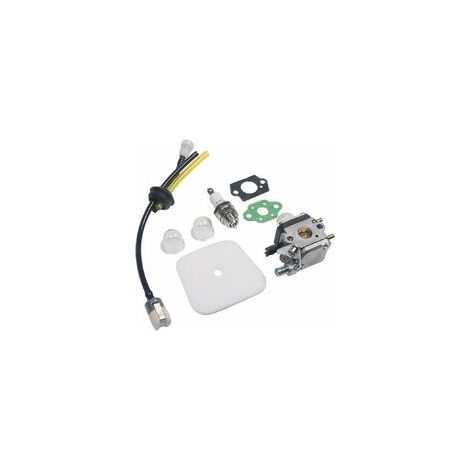 Kit carburateur S-giant C1U-K54A comprenant filtre à air, filtre à carburant et bougie d'allumage, compatible avec les moteurs 2 temps Mantis 7222, 7222E, 7222M, 7225, 7230, 7234, 7240, 7920 et 7924.