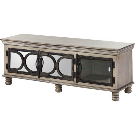 TV-Board Mango 150x45x55 grau lackiert HERMITAGE 012