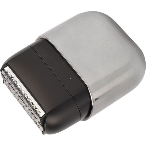 Tondeuse à barbe électrique à grille flottante, étanche IPX7, sans fil, mini, pour hommes, avec couvercle anti-poussière magnétique, grise (1/5)