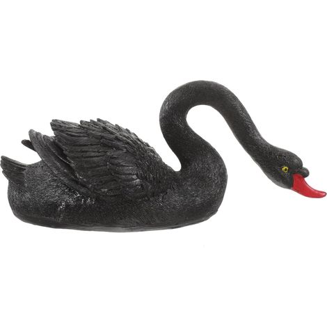 Sculpture De Cygne Flottant Plastique pour Décoration De Jardin Ornement De Jardin Élégant pour Étang Et Piscine Figurine De Cygne Lifelike pour Aménagement Paysager (1/5)