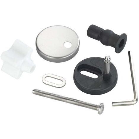 QORVA-Kit de montage pour abattant de WC Easy Close, charnières, acier inoxydable, 14 éléments,