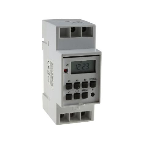 digitale Wochen-Zeitschaltuhr für Schalttafel-Einbau, 230V, max. 3500W