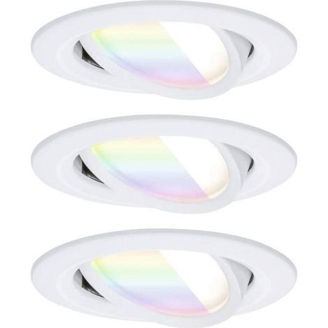 92433 Plafonnier LED, Luminaire à LED encastrable 6 W blanc mat (1/3)