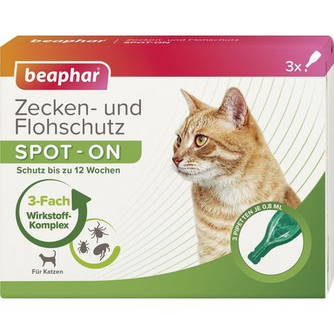 Beaphar Zecken- und Flohschutz SPOT-ON für Katzen