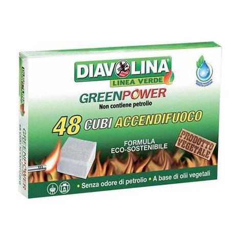 24,0 x ACCENDIFUOCO GREENPOWER DIAVOLINA LINEA VERDE