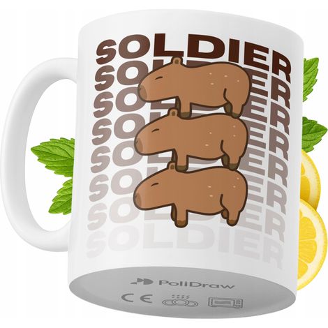 Tazza per un soldato, divertente e umoristica, per caffè e tè, con grafica e testo divertenti. Tazza ideale per compleanni, onomastici e festività. Tazza premium per occasioni speciali, per casa, uffi