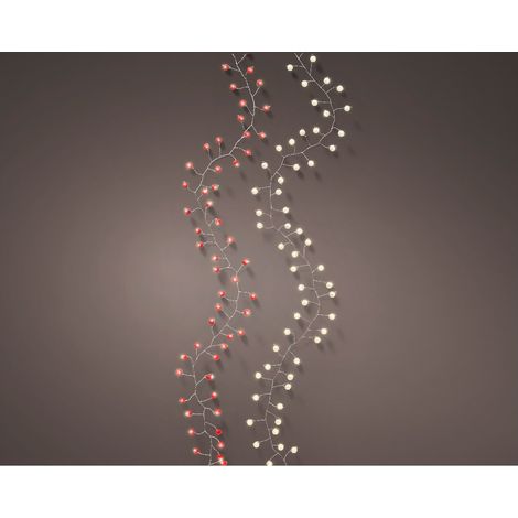 Micro LED Lichterkette rot/weiß 150 cm 80 Lichter (1/4)