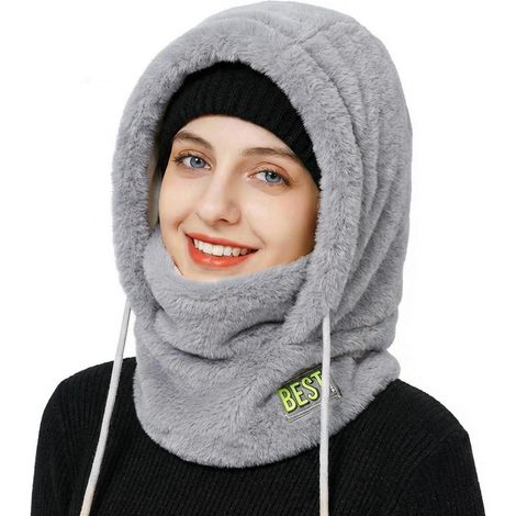 Sturmhaube Thermo Fleece Balaclava winddicht Skimaske warm für Herren Damen Grau (1/5)