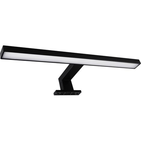 Applique bagno specchio LED 5W 4000K 30cm IP44 nera (1/2)